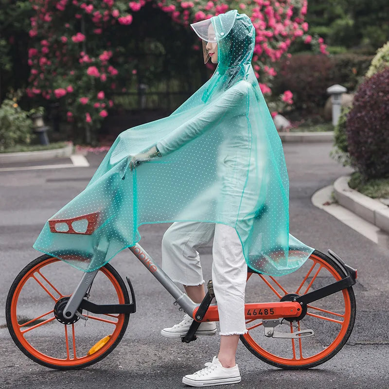 Herren Regenponcho für Fahrräder und Motorräder aus PVC 2
