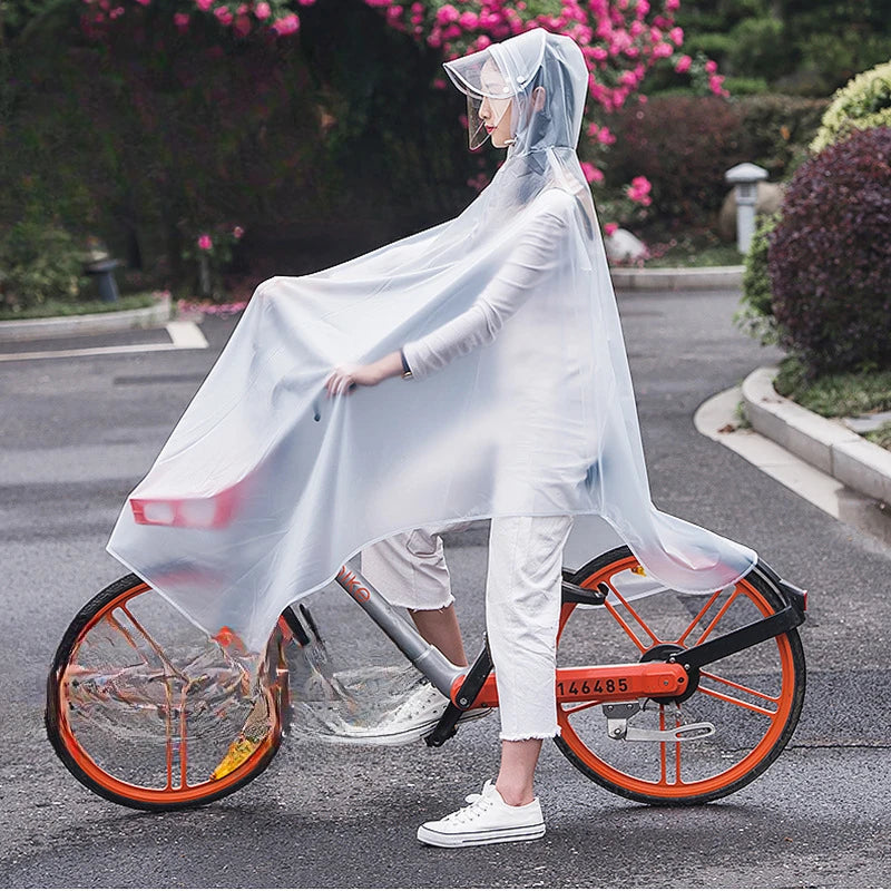 Herren Regenponcho für Fahrräder und Motorräder aus PVC 3