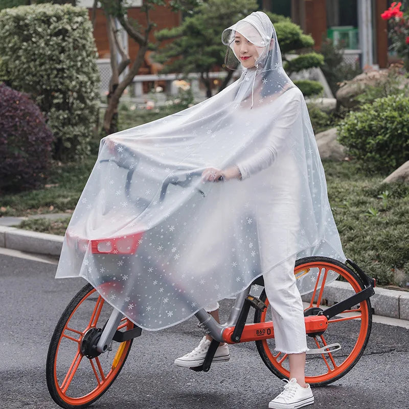 Herren Regenponcho für Fahrräder und Motorräder aus PVC 5