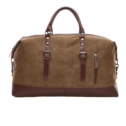 Herren Reisetasche mit robustem Canvas und stilvollen Details 0