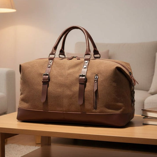 Herren Reisetasche mit robustem Canvas und stilvollen Details 1