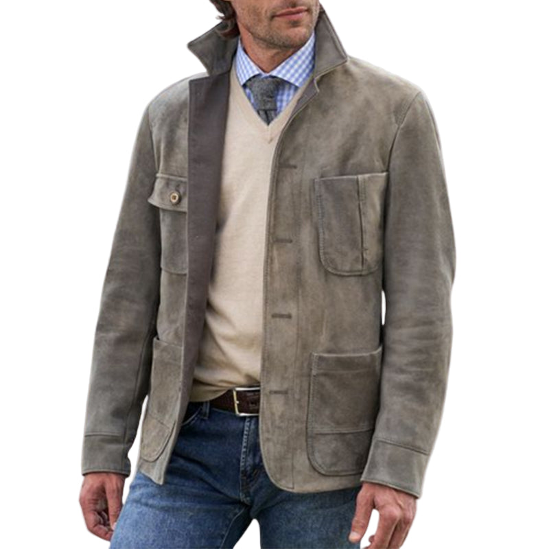 Herren Retro Jacke mit Revers 0