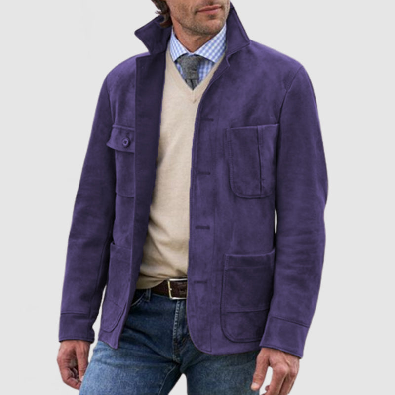 Herren Retro Jacke mit Revers 1