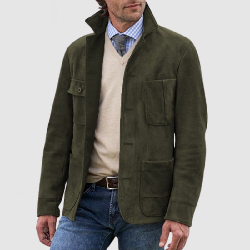 Herren Retro Jacke mit Revers 2