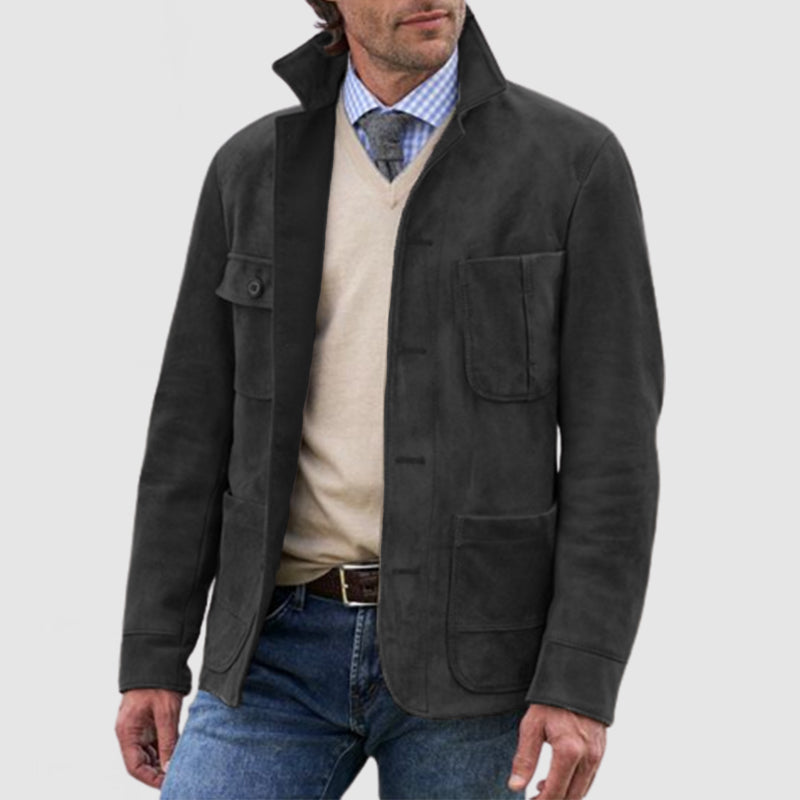 Herren Retro Jacke mit Revers 4