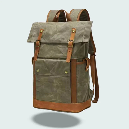 Herren Rucksack Vintage Rolltop für Reisen 4