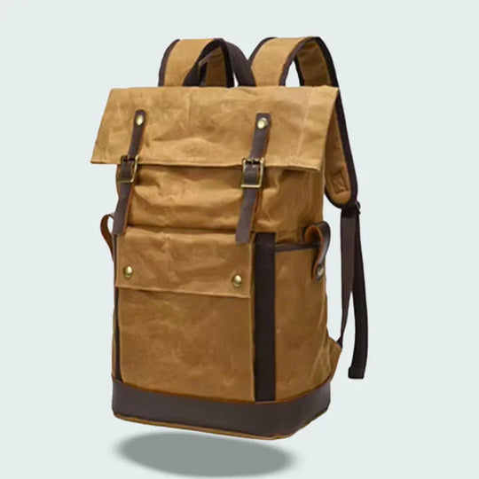 Herren Rucksack Vintage Rolltop für Reisen 5