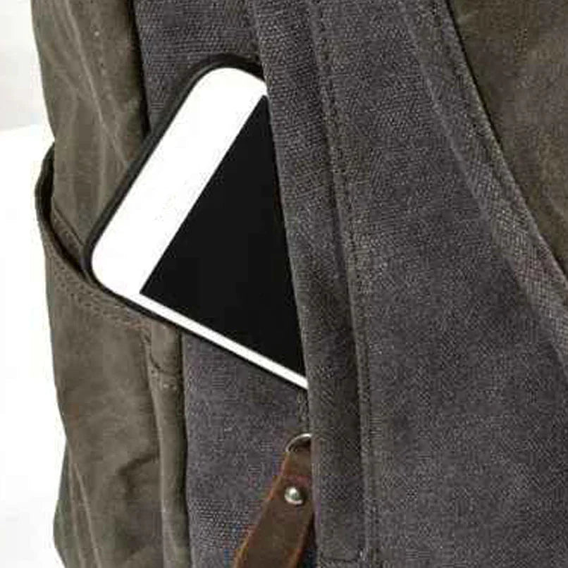Herren Rucksack Vintage Stil Mit Laptopfach für Alltag und Reisen 3