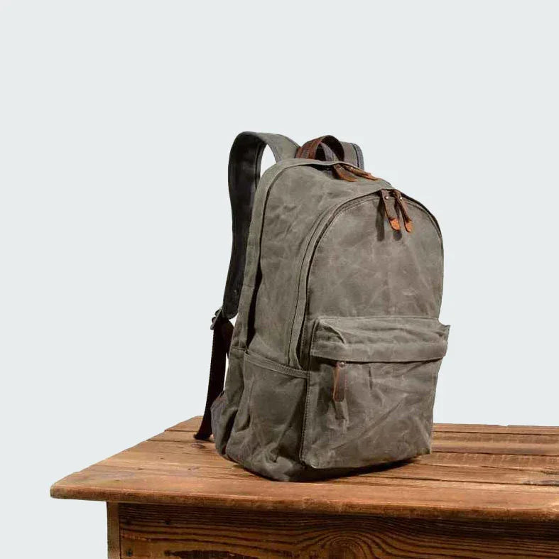 Herren Rucksack Vintage Stil Mit Laptopfach für Alltag und Reisen 4