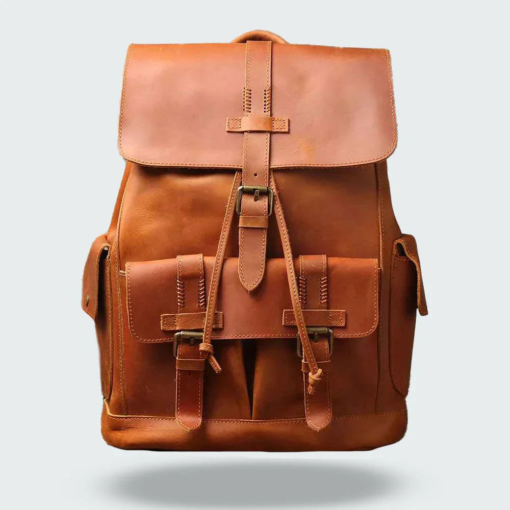 Herren Rucksack Vintage mit Schnallenriemen 5