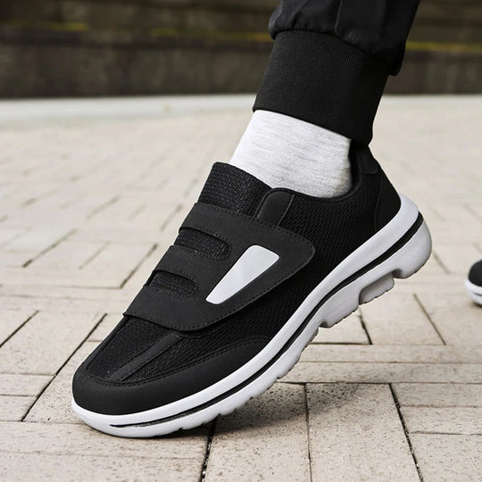 Herren Schuhe Breite Komfort Klettverschluss Rutschfest 5