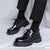 Herren Schuhe Derby Stil Hochwertiges Leder 1