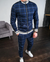 Herren Set Langärmlig Stehkragen Modernes Design Bequeme Passform 1