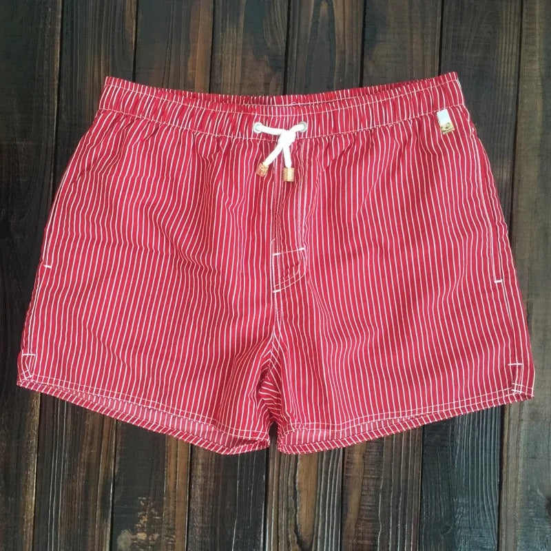 Herren Shorts mit elastischem Bund im Streifenstil 4