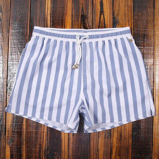Herren Shorts mit elastischem Bund im Streifenstil 6