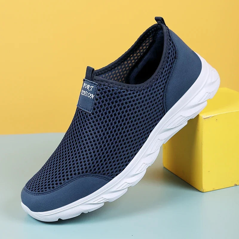 Herren Slip-On Laufschuhe aus atmungsaktivem Mesh 4