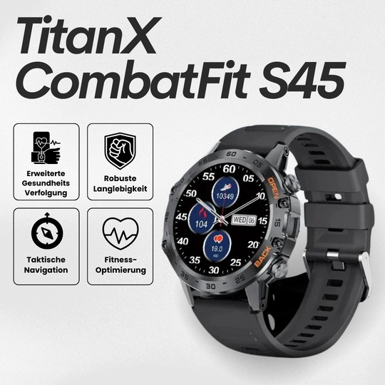 Herren Smartwatch Militärisch mit GPS und Herzfrequenzmonitor 1