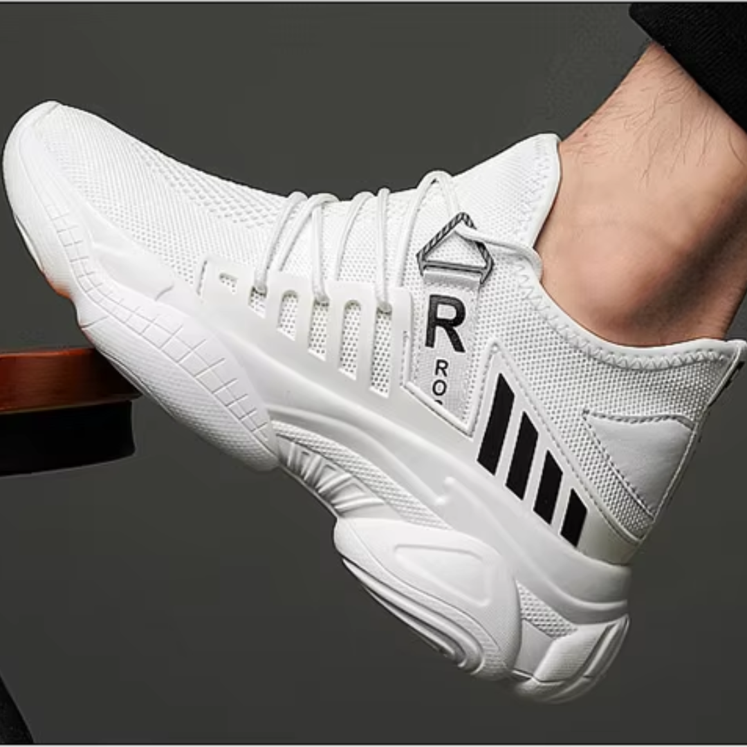 Herren Sneakers Minimalistisch Atmungsaktives Material mit Versteckter Erhöhung 9
