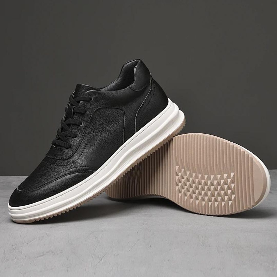 Herren Sneakers Minimalistisches Design Aus Echtem Leder 1