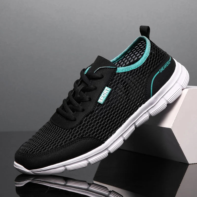 Herren Sneakers Sportlich Atmungsaktive Mesh Laufschuhe 4