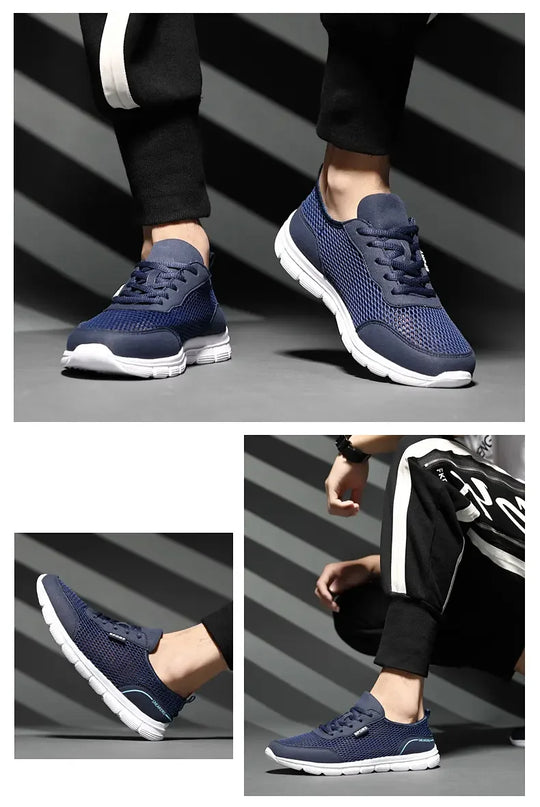 Herren Sneakers Sportlich Atmungsaktive Mesh Laufschuhe 5