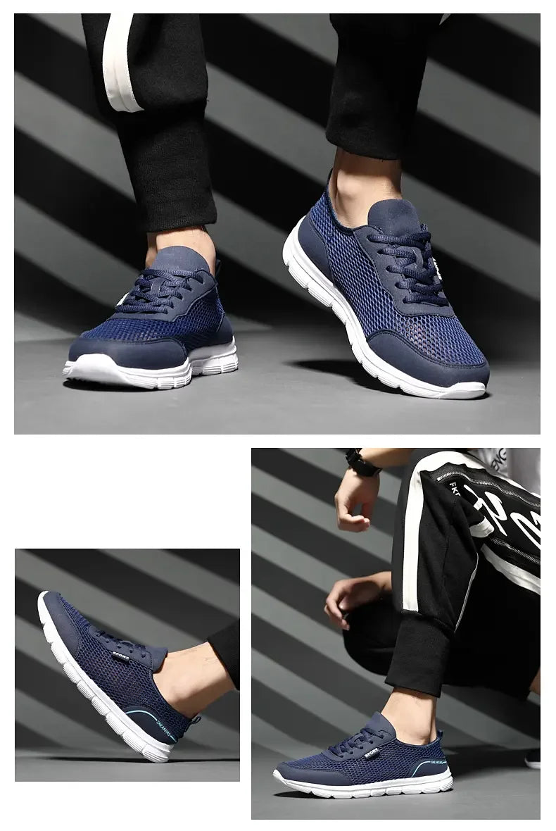 Herren Sneakers Sportlich Atmungsaktive Mesh Laufschuhe 5