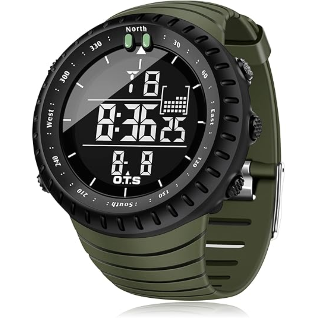 Herren Sportuhr Digital Taktisch für Outdoor-Aktivitäten 6