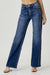 Herren Straight Jeans Mittlere Taille Dunkelblau 1
