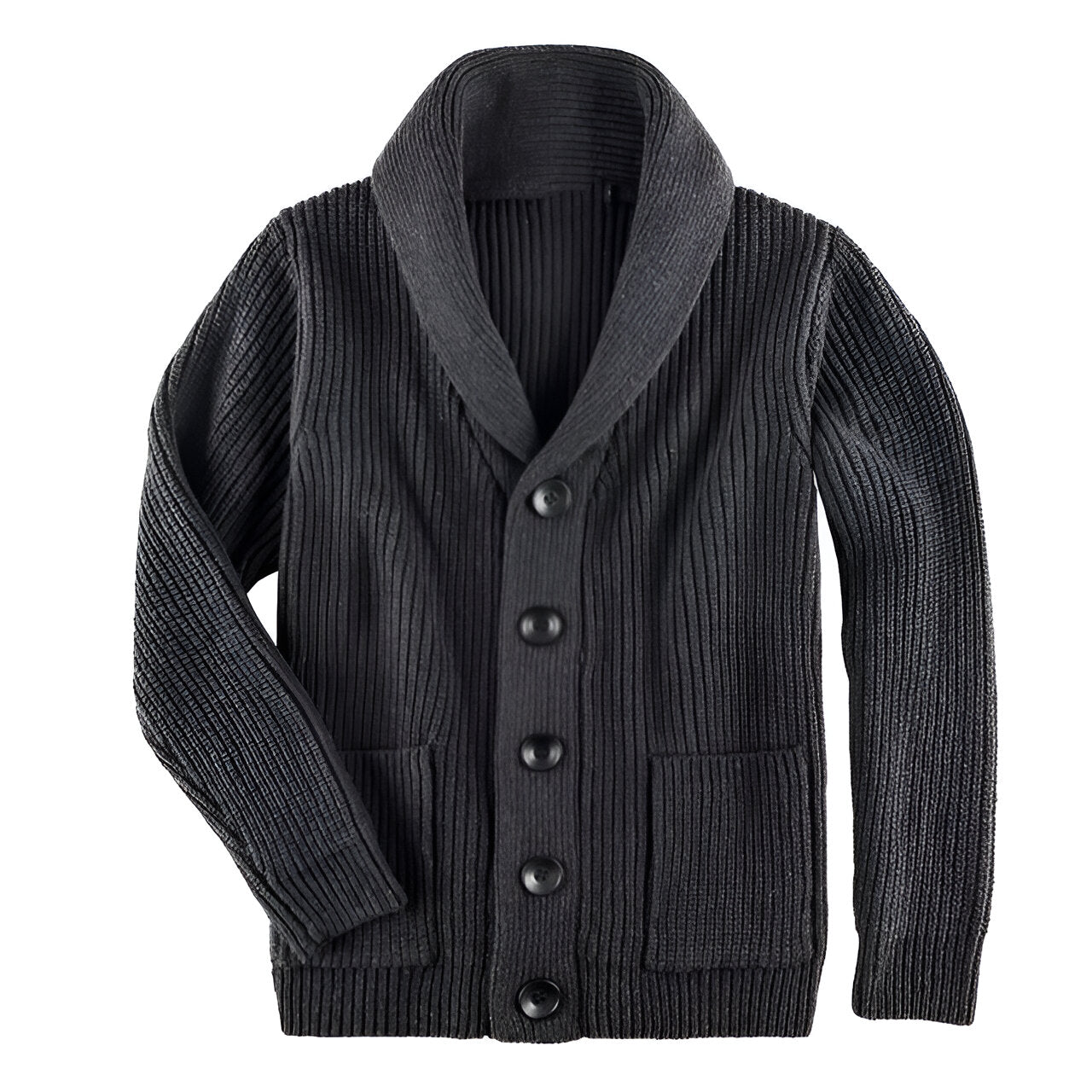 Herren Strickjacke Klassisch Mit Knöpfen Für Kühle Temperaturen 0