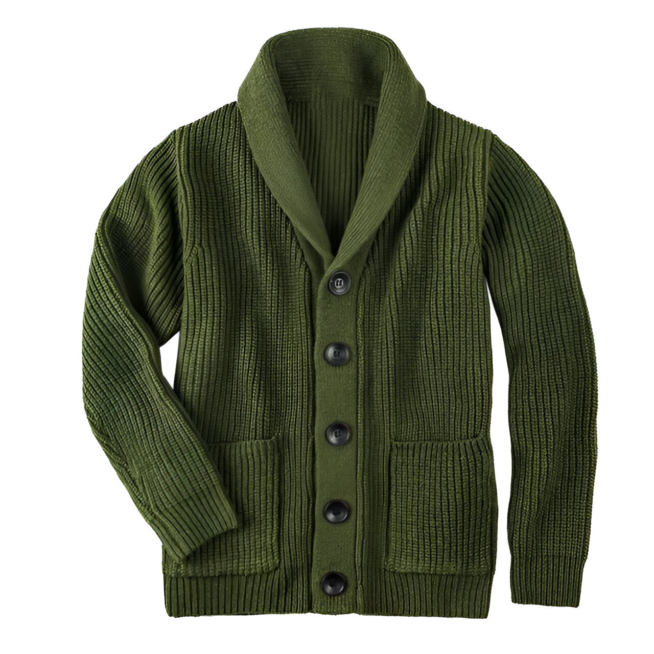 Herren Strickjacke Klassisch Mit Knöpfen Für Kühle Temperaturen 2