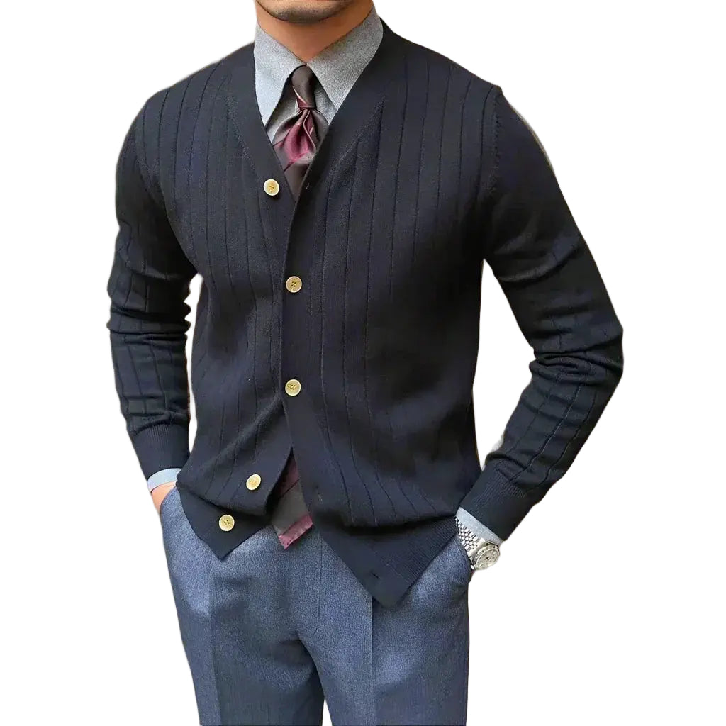 Herren Strickjacke im italienischen Stil 2