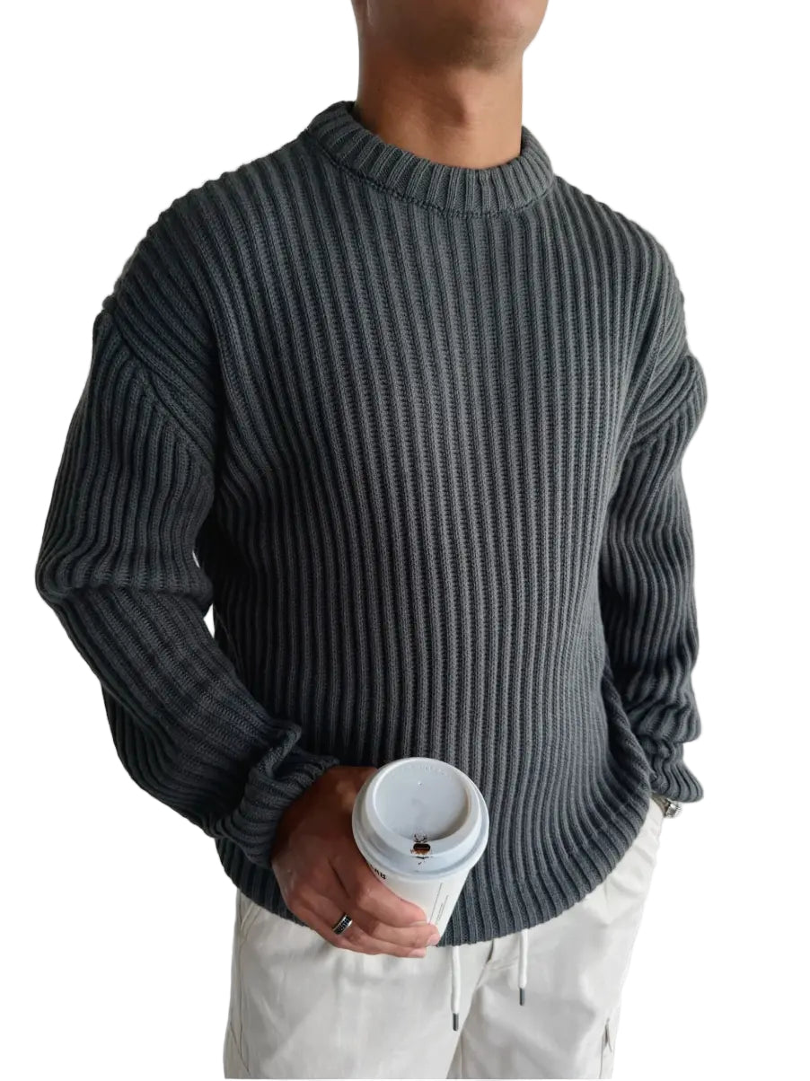 Herren Strickpullover Übergröße Modern 0