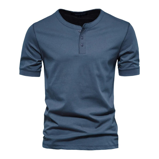 Herren T-Shirt mit Kragen Baumwolle Atmungsaktiv Casual 4
