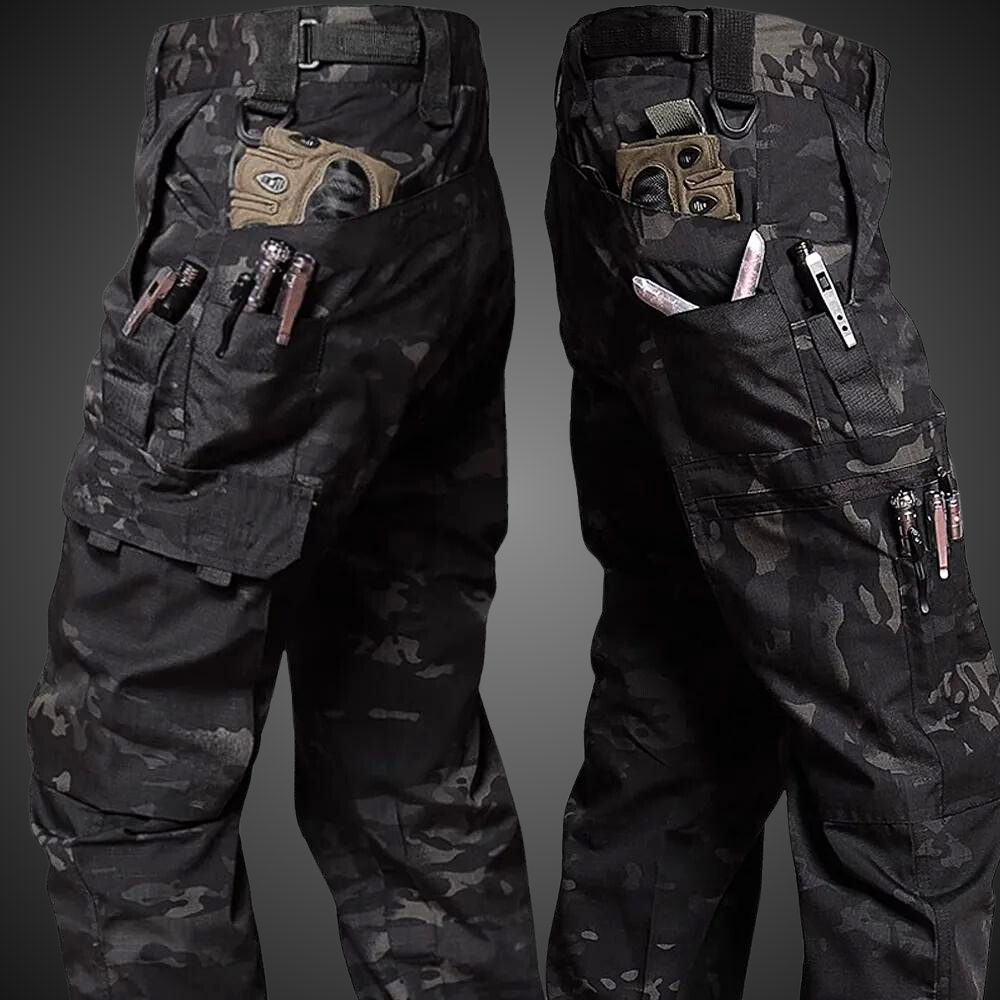 Herren Taktische Hose mit Multi-Taschen-System 0
