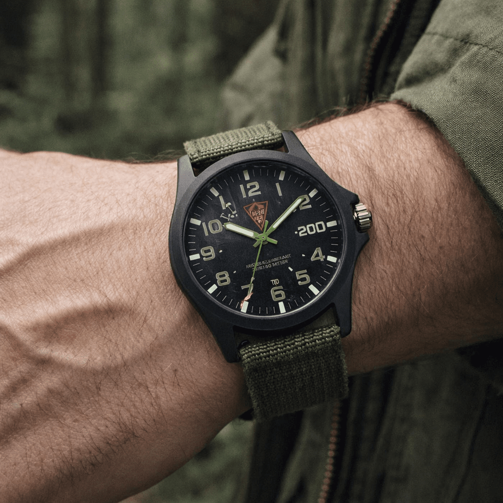 Herren Taktische Uhr mit 200 m Wasserdichtigkeit 0