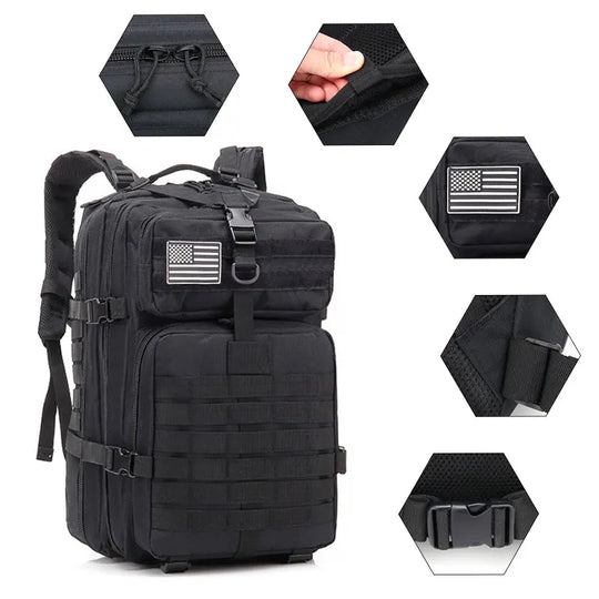 Herren Taktischer Rucksack 50L für Outdoor-Aktivitäten 5