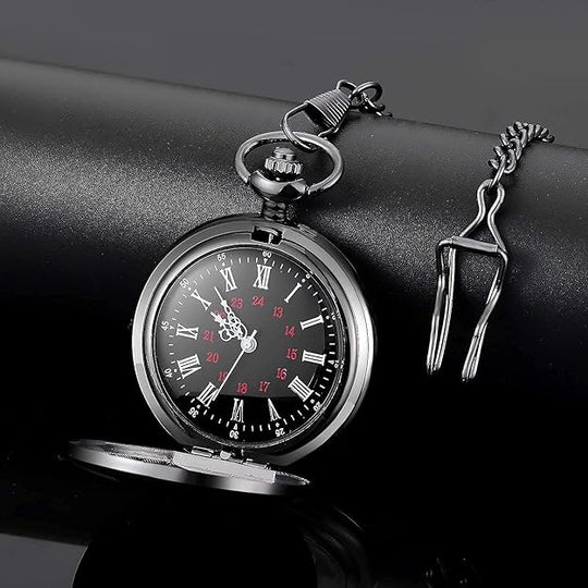 Herren Taschenuhr Vintage Stil mit Kette für stilvolle Anlässe 2