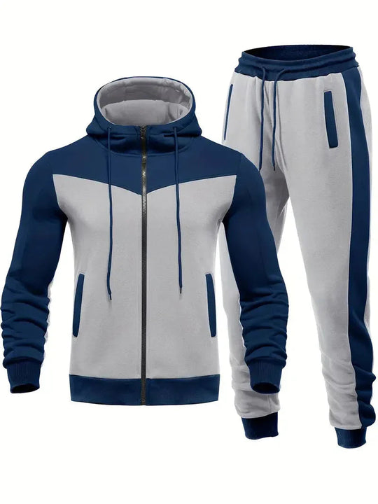 Herren Trainingsanzug Modern für Aktive Sportler, Atmungsaktives Design, Vielseitig Einsetzbar 0