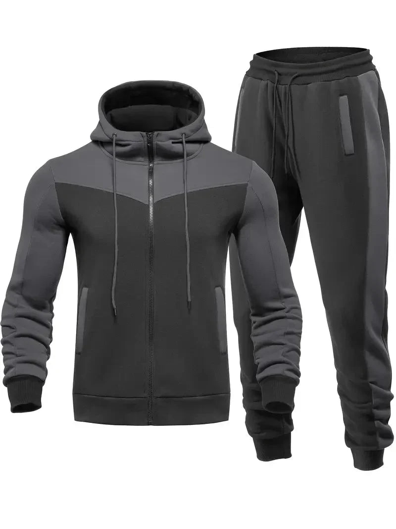 Herren Trainingsanzug Modern für Aktive Sportler, Atmungsaktives Design, Vielseitig Einsetzbar 3