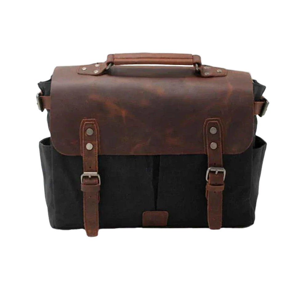 Herren Umhängetasche Vintage Stil mit Verstellbarem Schultergurt und Geräumigem Hauptfach 0