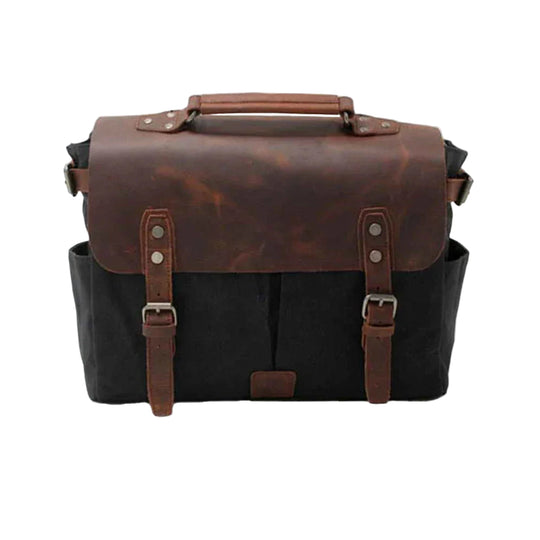 Herren Umhängetasche Vintage Stil mit Verstellbarem Schultergurt und Geräumigem Hauptfach 0
