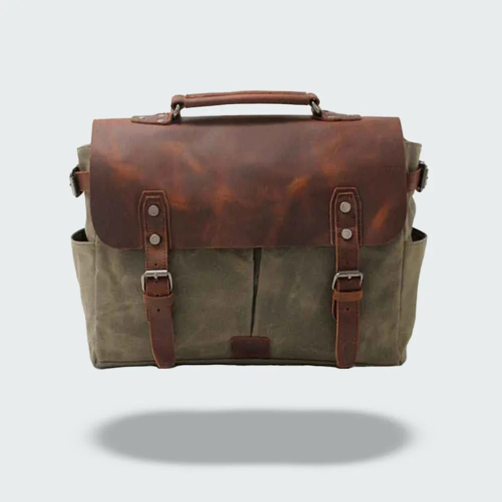 Herren Umhängetasche Vintage Stil mit Verstellbarem Schultergurt und Geräumigem Hauptfach 1