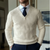 Herren V-Neck Pullover Stilvoll 0