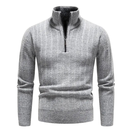 Herren Viertelpullover mit Reißverschluss 0