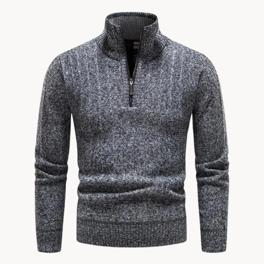 Herren Viertelpullover mit Reißverschluss 6