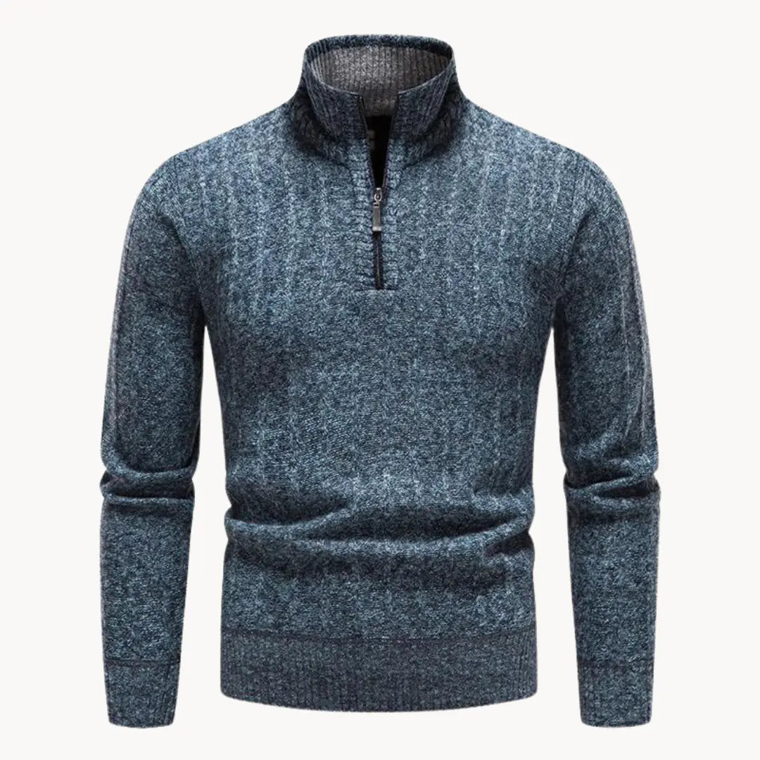 Herren Viertelpullover mit Reißverschluss 7