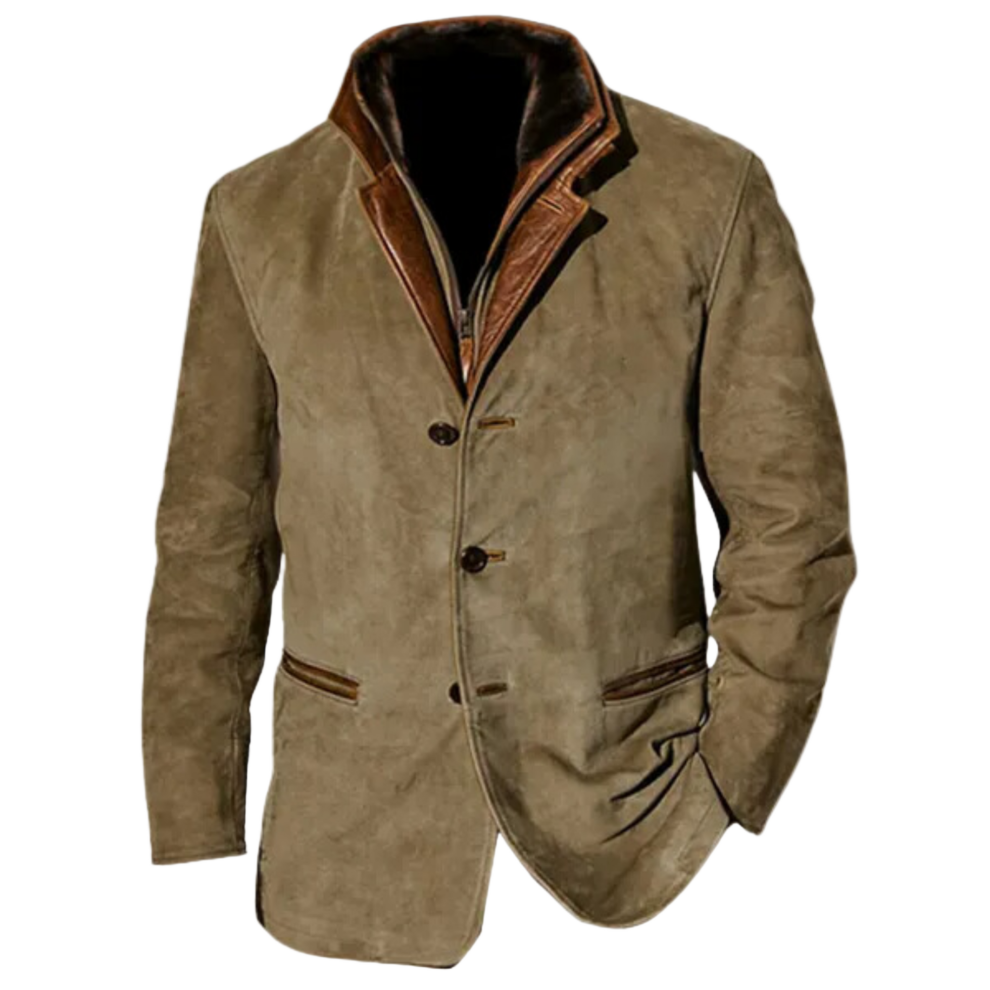 Herren Vintage Herbstjacke mit modernem Schnitt 0