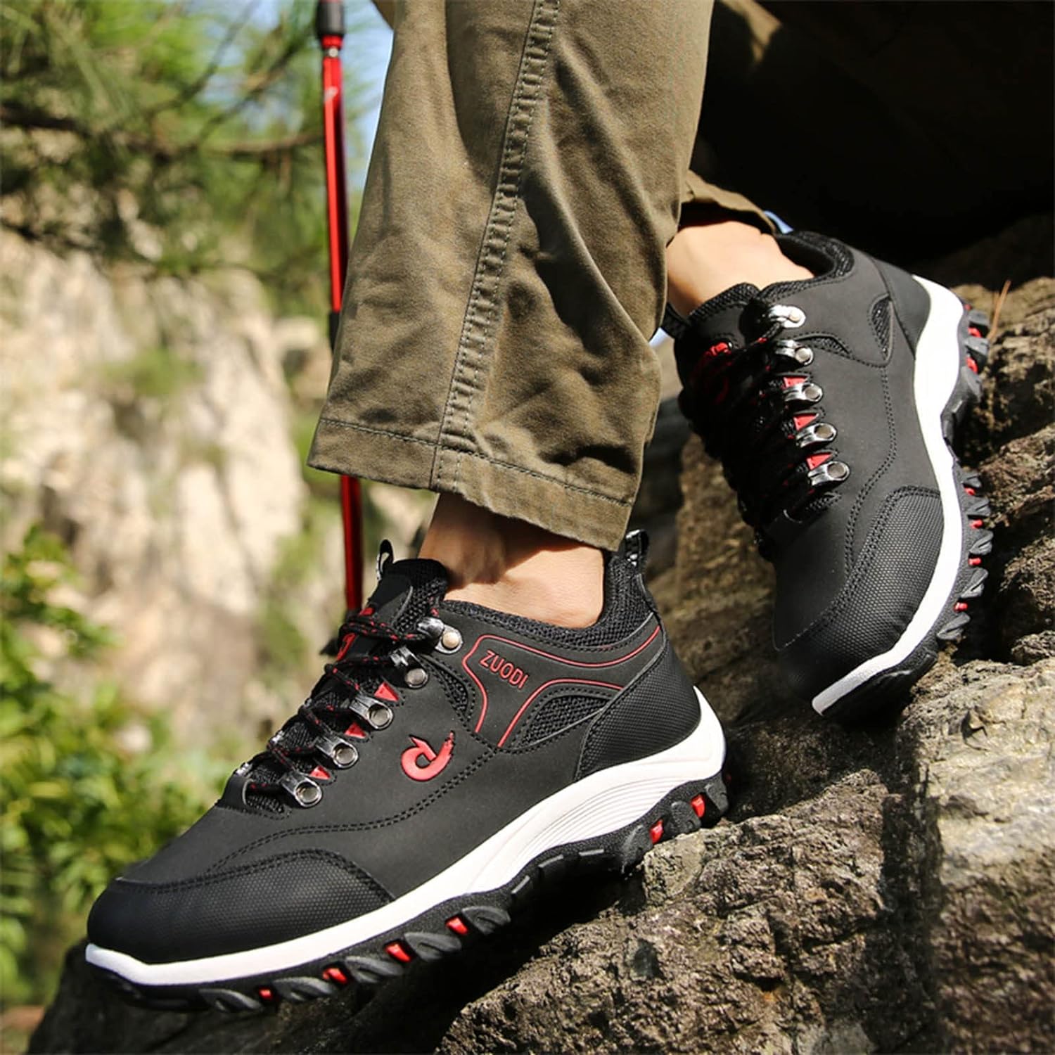 Herren Wanderschuhe Outdoor Komfortabel Wasserfest 3