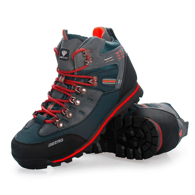 Herren Wanderschuhe Wasserdicht PU-Leder Gummi-Sohle 1