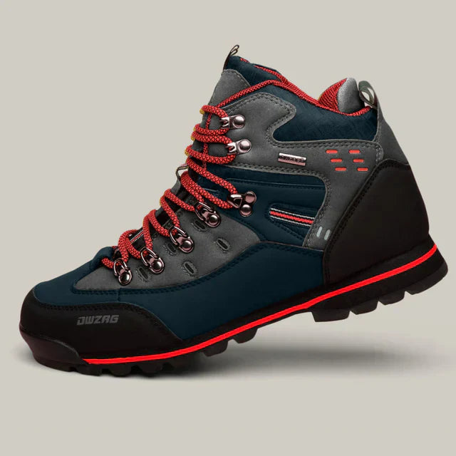 Herren Wanderschuhe Wasserdicht PU-Leder Gummi-Sohle 2